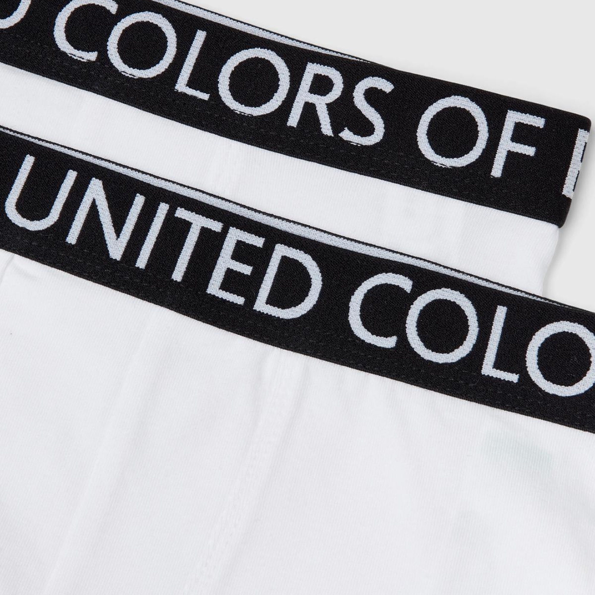 Erkek Çocuk Beyaz Beli Logo Detaylı 2'li Boxer Set