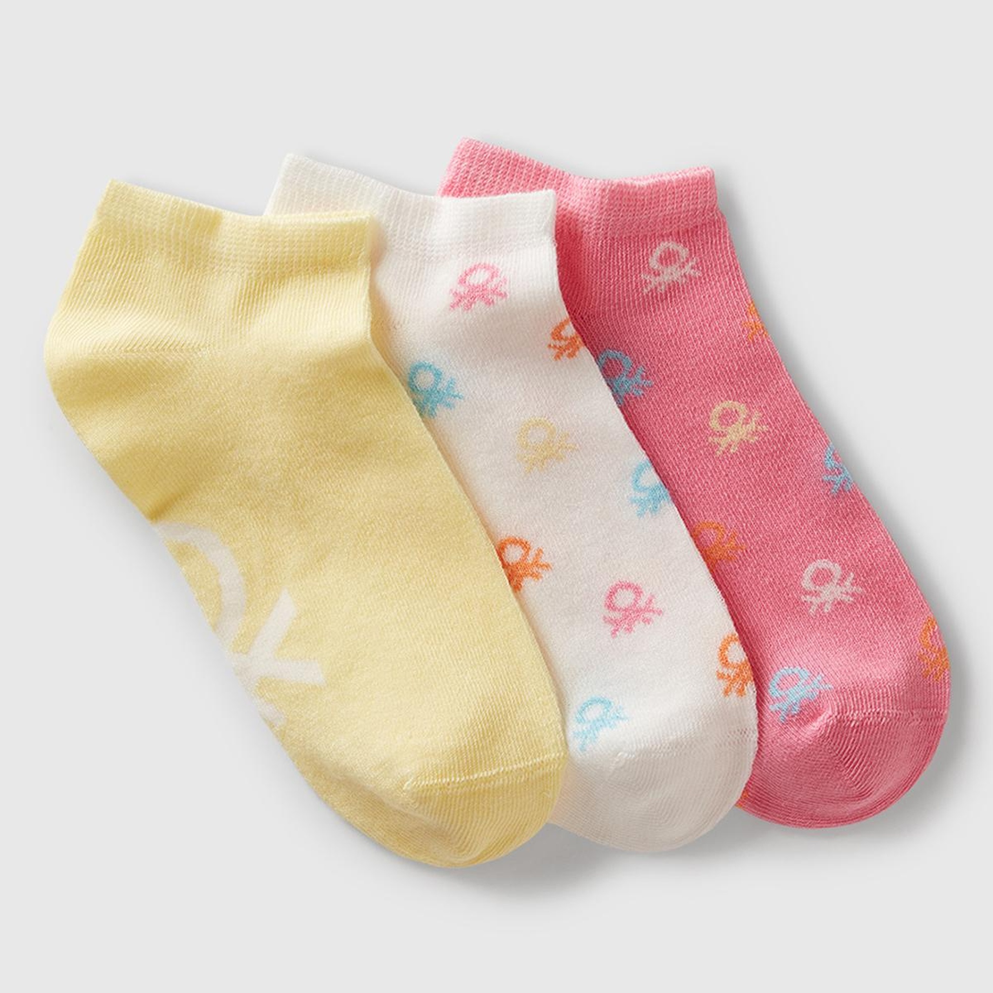 Erkek Çocuk Renkli Mix Desenli 3'lü Patik Çorap Seti