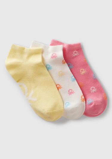  Erkek Çocuk Renkli Mix Desenli 3'lü Patik Çorap Seti