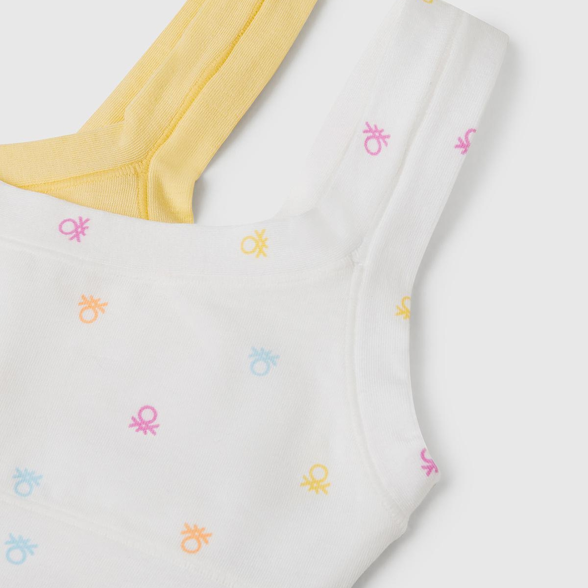 Kız Çocuk Beyaz Mix Kalın Askılı 2'li Sütyen Seti