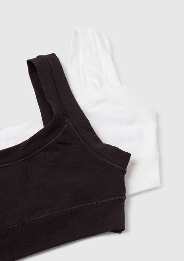  Kız Çocuk Siyah 2li Pamuklu Streç Sütyen