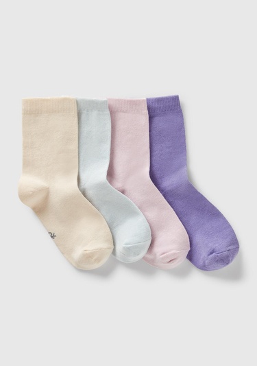  Erkek Çocuk Lila Mix Renkli 4'lü Soket Çorap