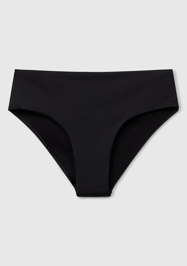  Kadın Siyah Klasik Kesim Normal Bel Bikini Altı