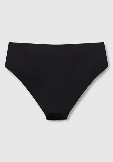  Kadın Siyah Klasik Kesim Normal Bel Bikini Altı