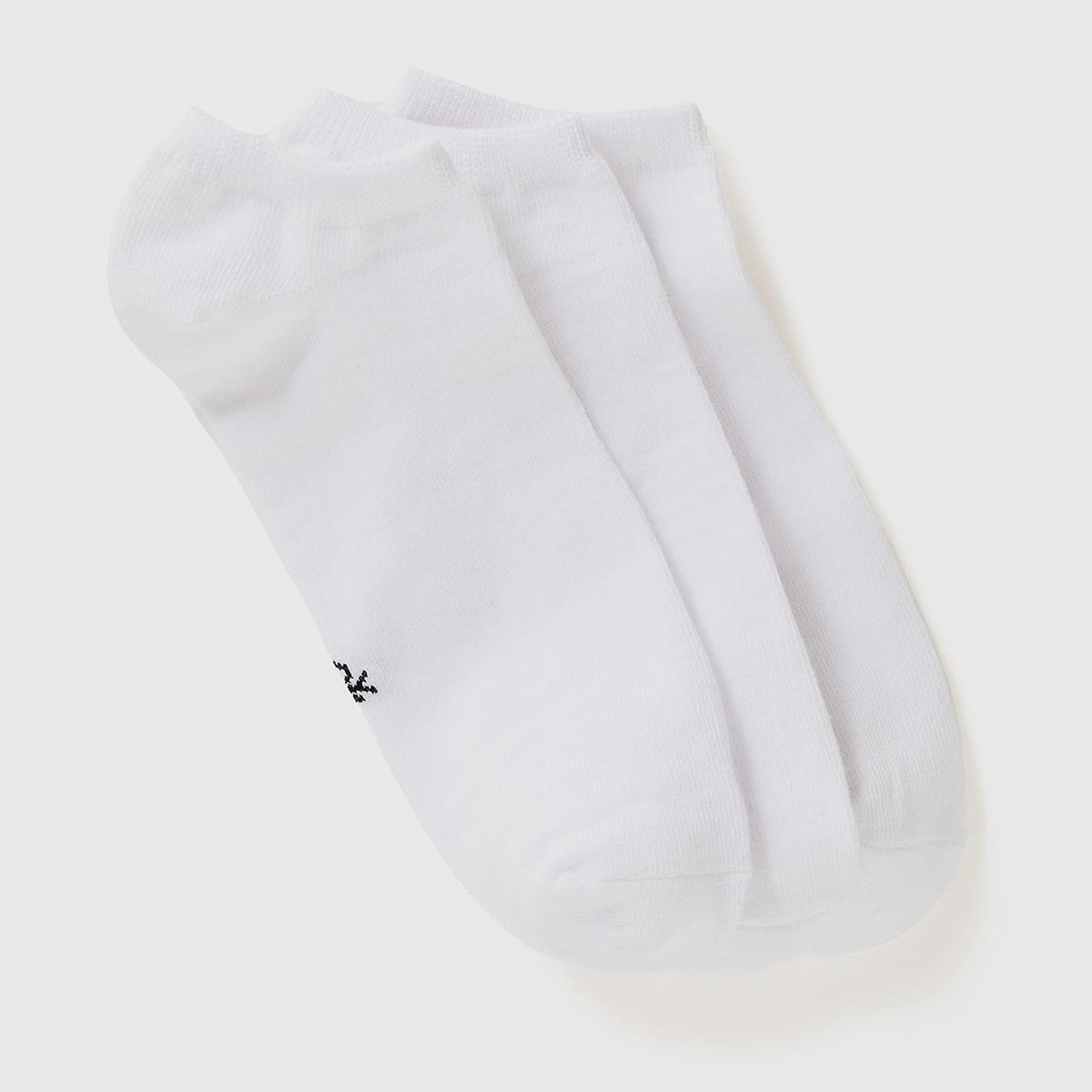 Unisex Beyaz 3'lü Patik Çorap