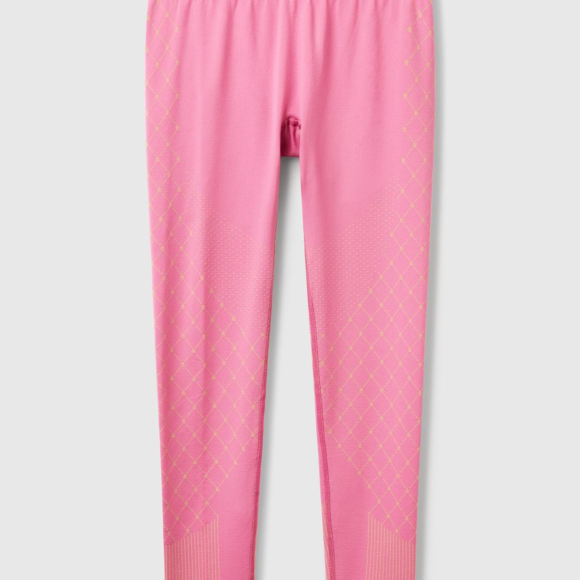 Kadın Pembe Desenli Dikişsiz Tayt