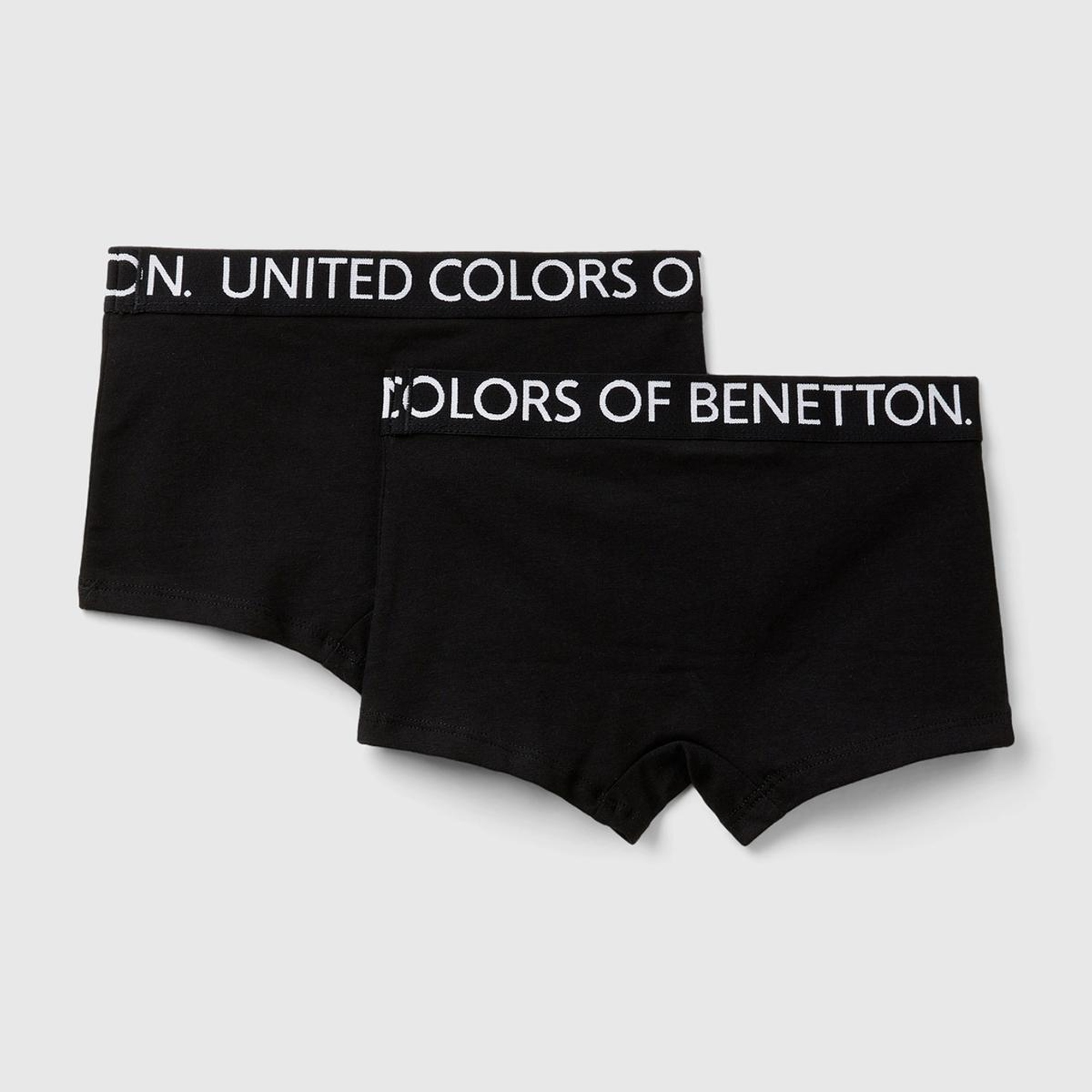 Erkek Çocuk Siyah Mix Beli Logo Detaylı 2'li Boxer Set