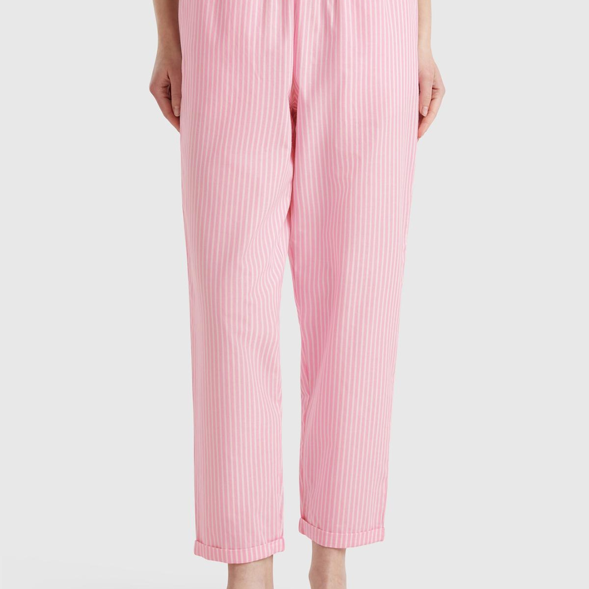 Kadın Açık Pembe %100 Koton Pijama Altı