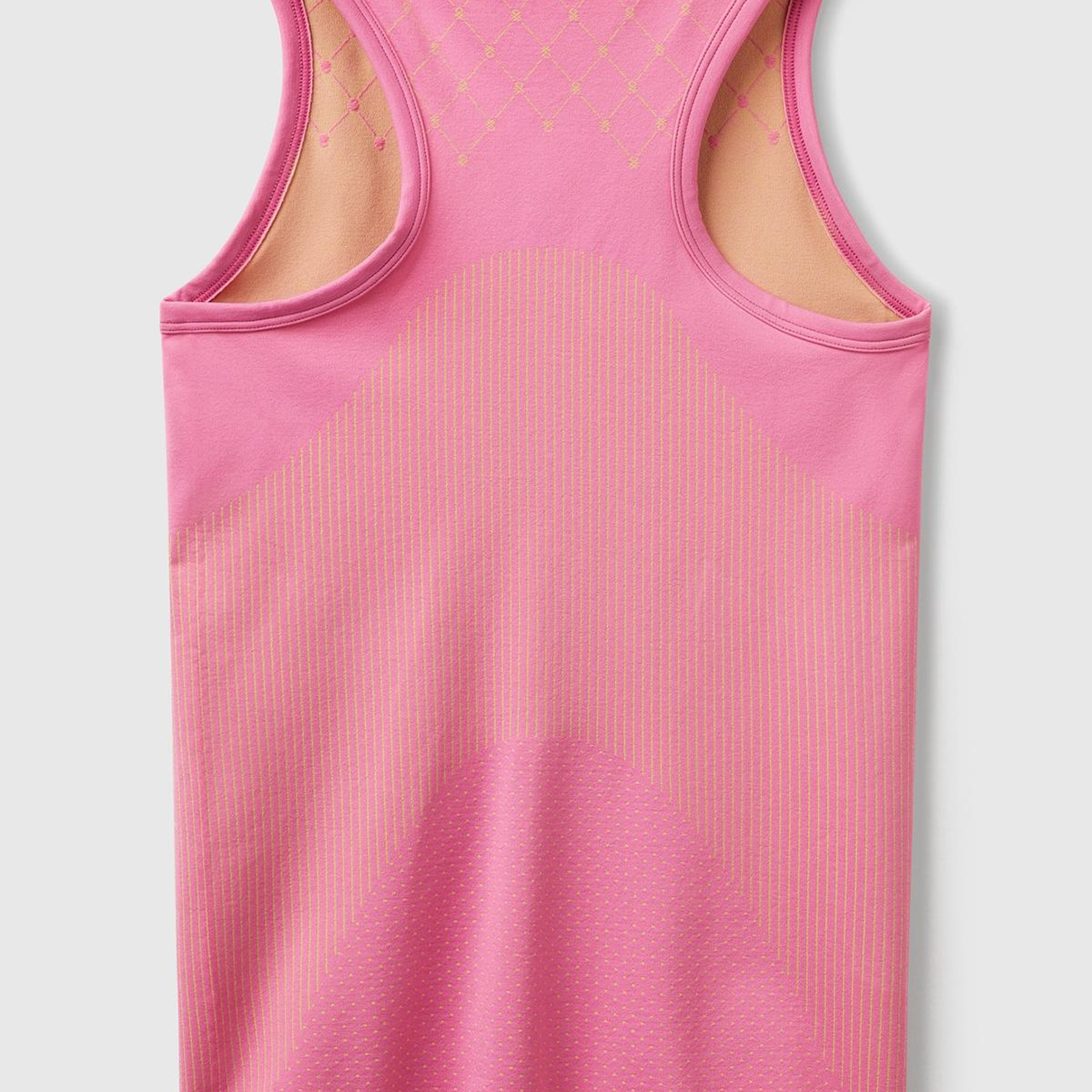 Kadın Pembe Desenli Dikişsiz Atlet