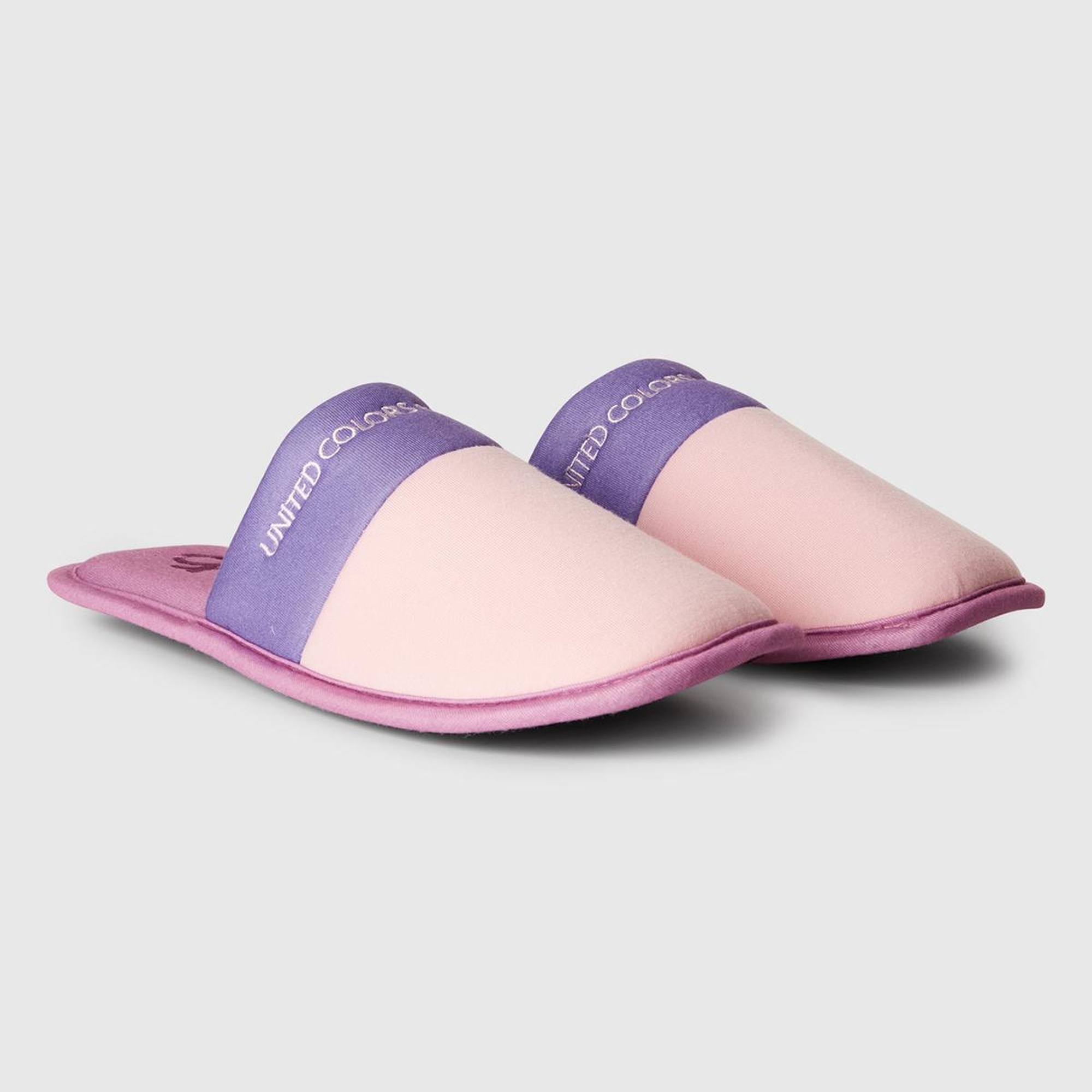 Unisex Pembe Logo Baskılı Çok Renkli Ev Terliği