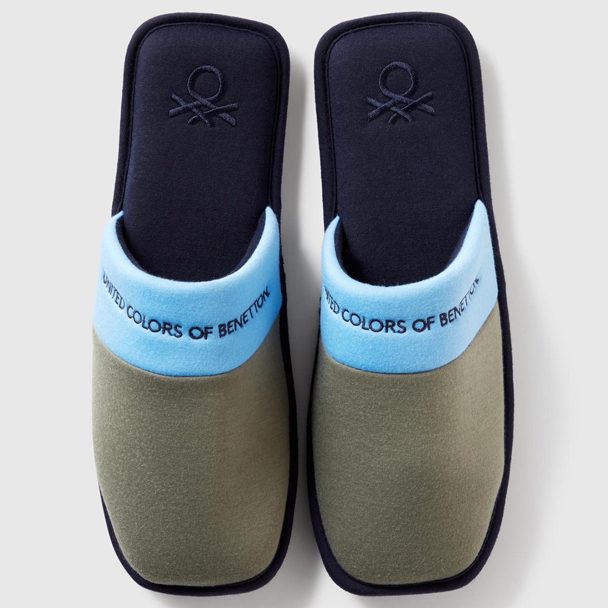 Unisex Lacivert Mix Logo Baskılı Çok Renkli Ev Terliği