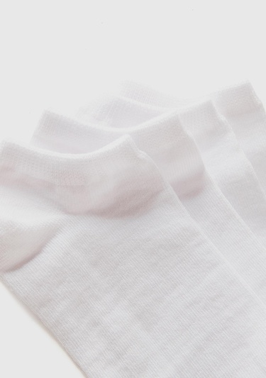  Erkek Çocuk Beyaz Mix Renkli 4'lü Patik Çorap