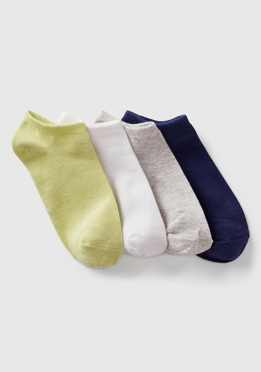  Erkek Çocuk Renkli Mix Renkli 4'lü Patik Çorap
