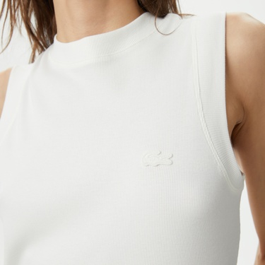  Lacoste Kadın Beyaz Atlet