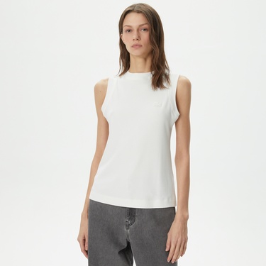  Lacoste Kadın Beyaz Atlet