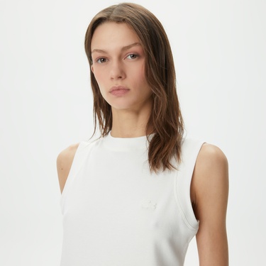  Lacoste Kadın Beyaz Atlet