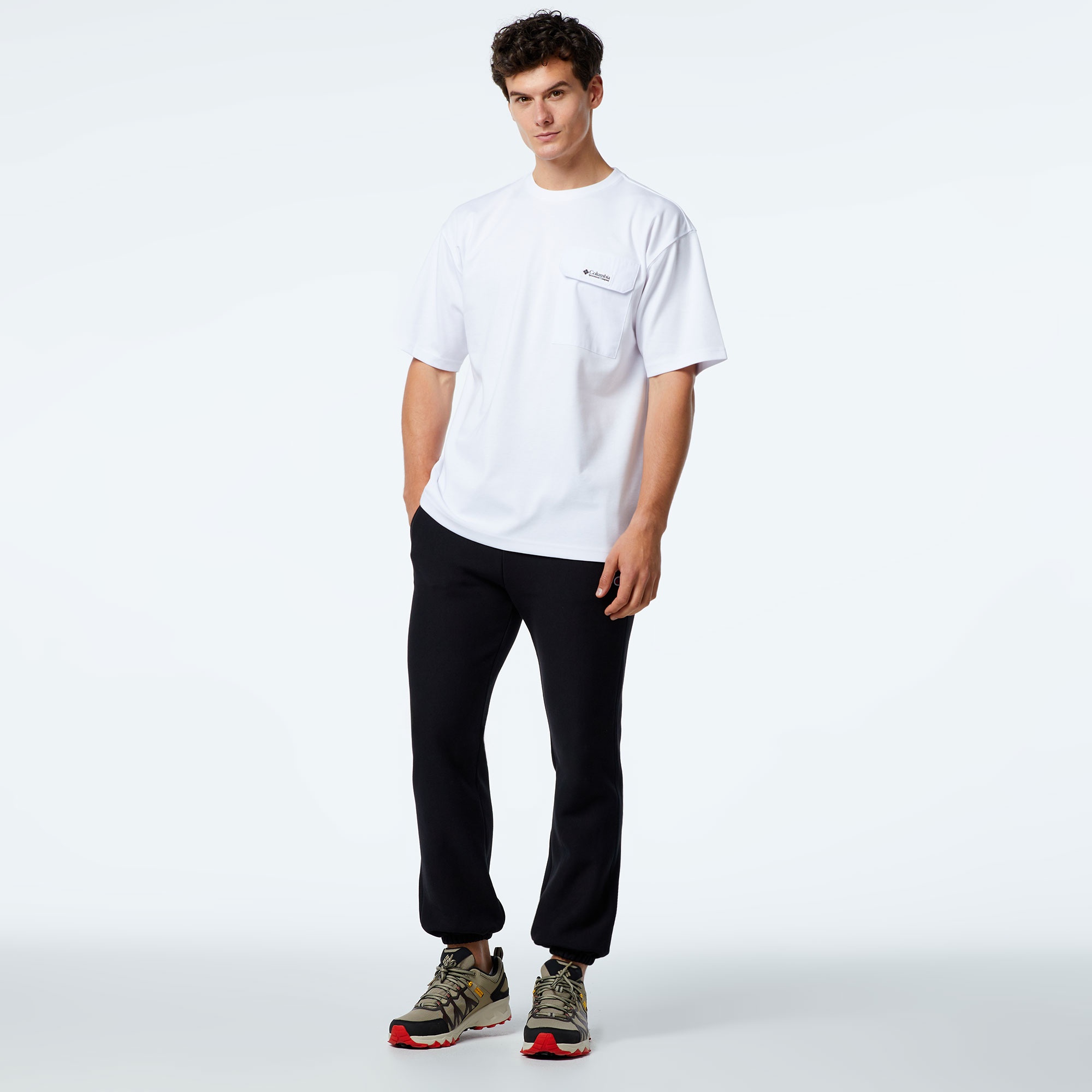 Columbia Heritage Erkek Beyaz Günlük T-Shirt