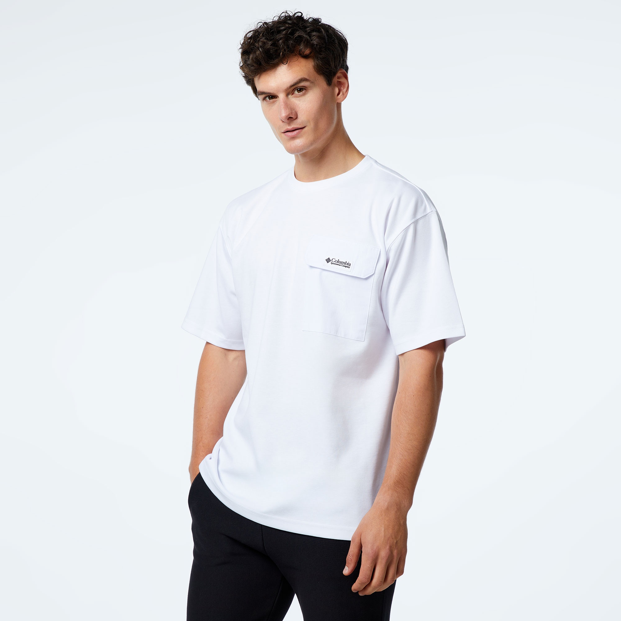 Columbia Heritage Erkek Beyaz Günlük T-Shirt