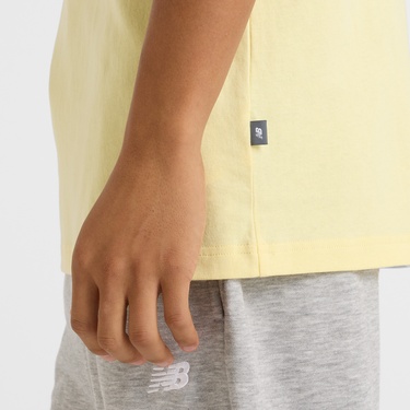  New Balance Athletics Tennis Cartoon Erkek Sarı T-Shirt