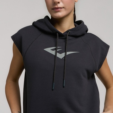  Everlast Ever Classics Kadın Gri Crop Hoodie