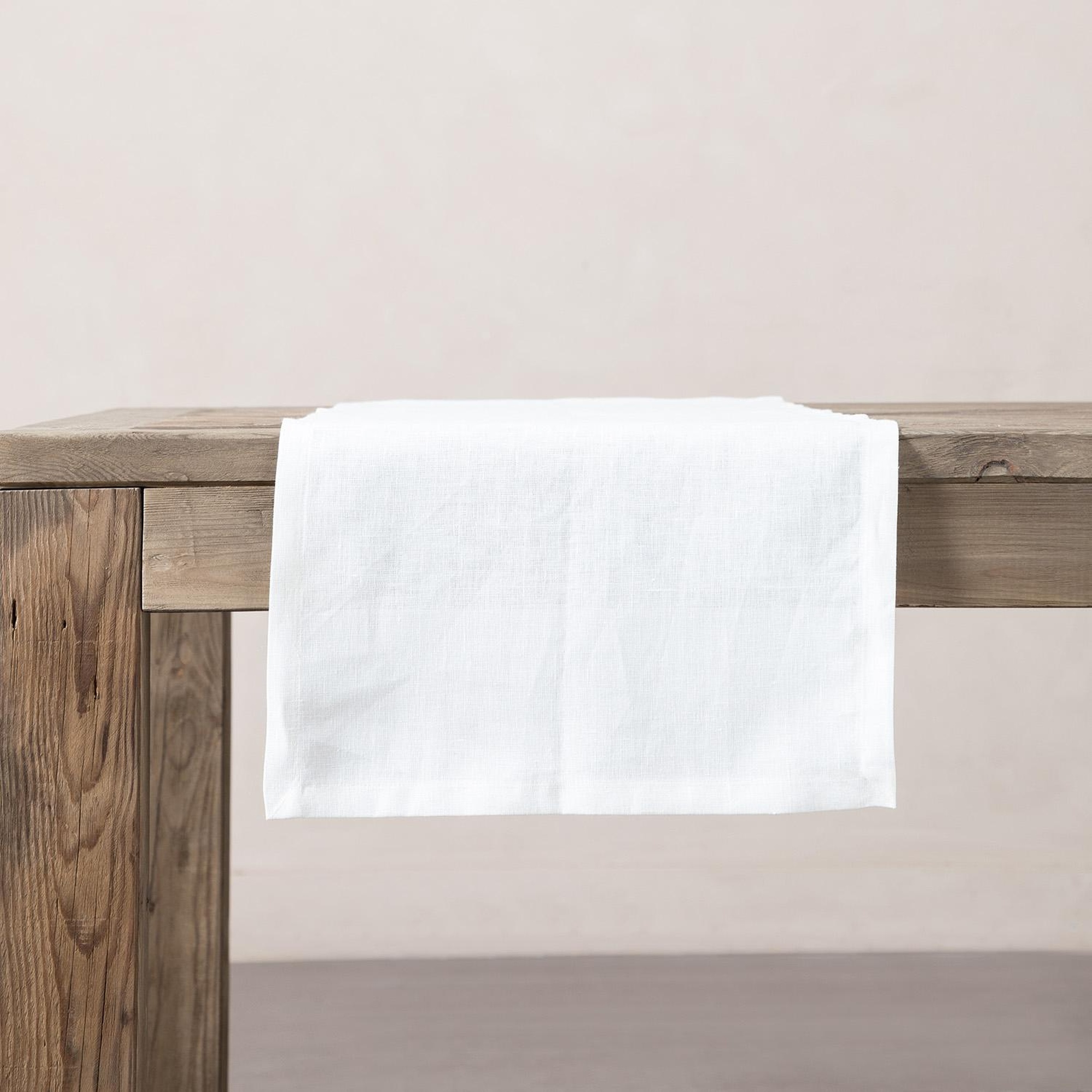 WHITNEY KETEN RUNNER BEYAZ 40x130