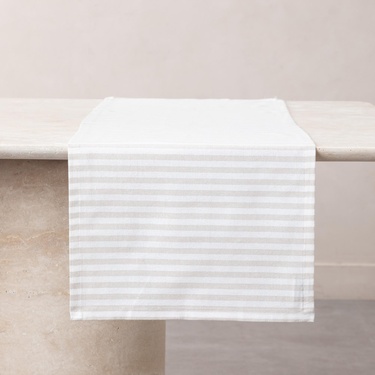  BETTY RUNNER BEJ ÇİZGİLİ 40X130