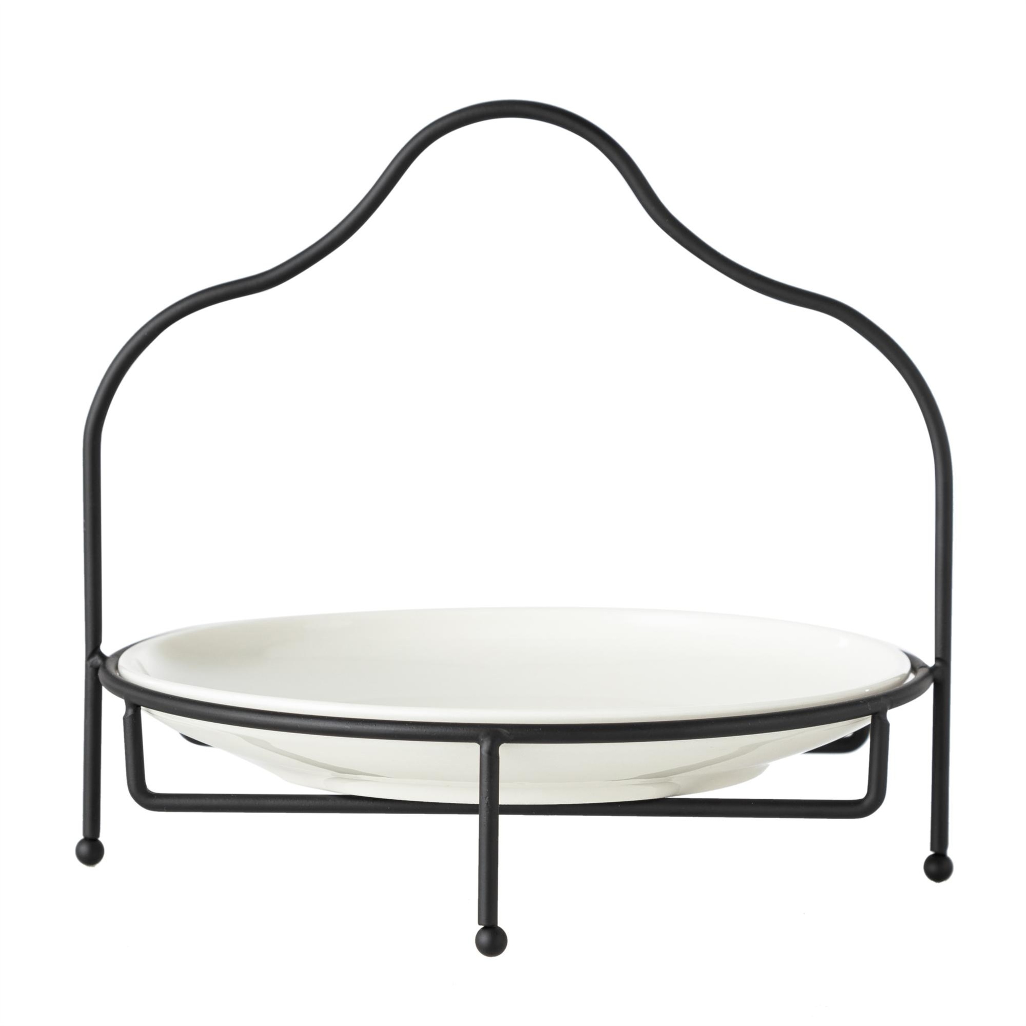 GURME STANDLI SUNUM 22CM - SİYAH