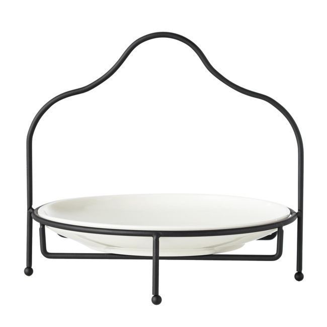  GURME STANDLI SUNUM 22CM - SİYAH