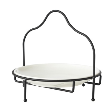  GURME STANDLI SUNUM 22CM - SİYAH