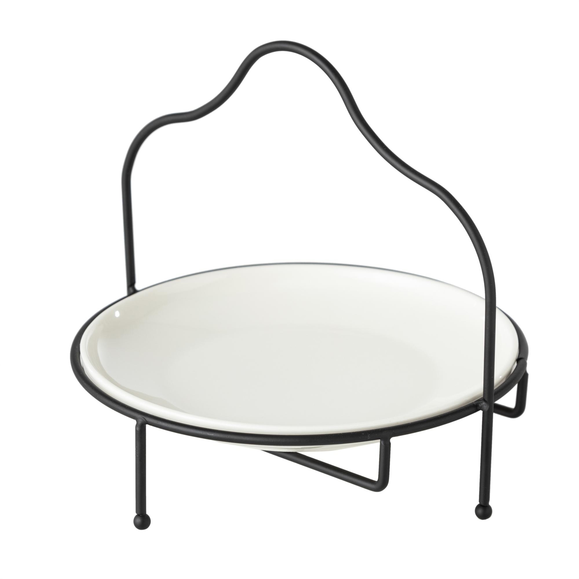 GURME STANDLI SUNUM 22CM - SİYAH