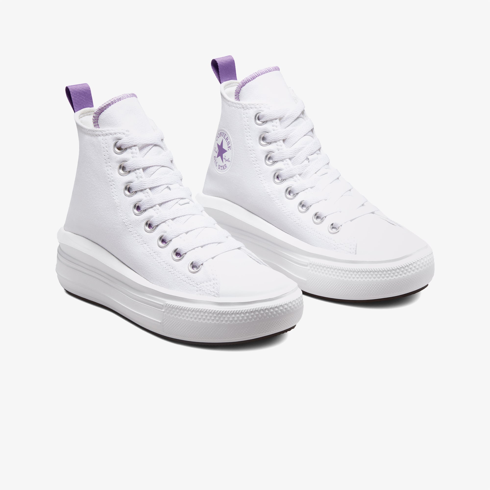 Converse Chuck Taylor All Star Move Genç Beyaz Platform Sneaker
