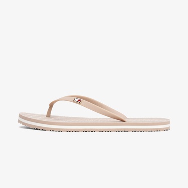  Tommy Hilfiger Strap Beach Kadın Bej Terlik