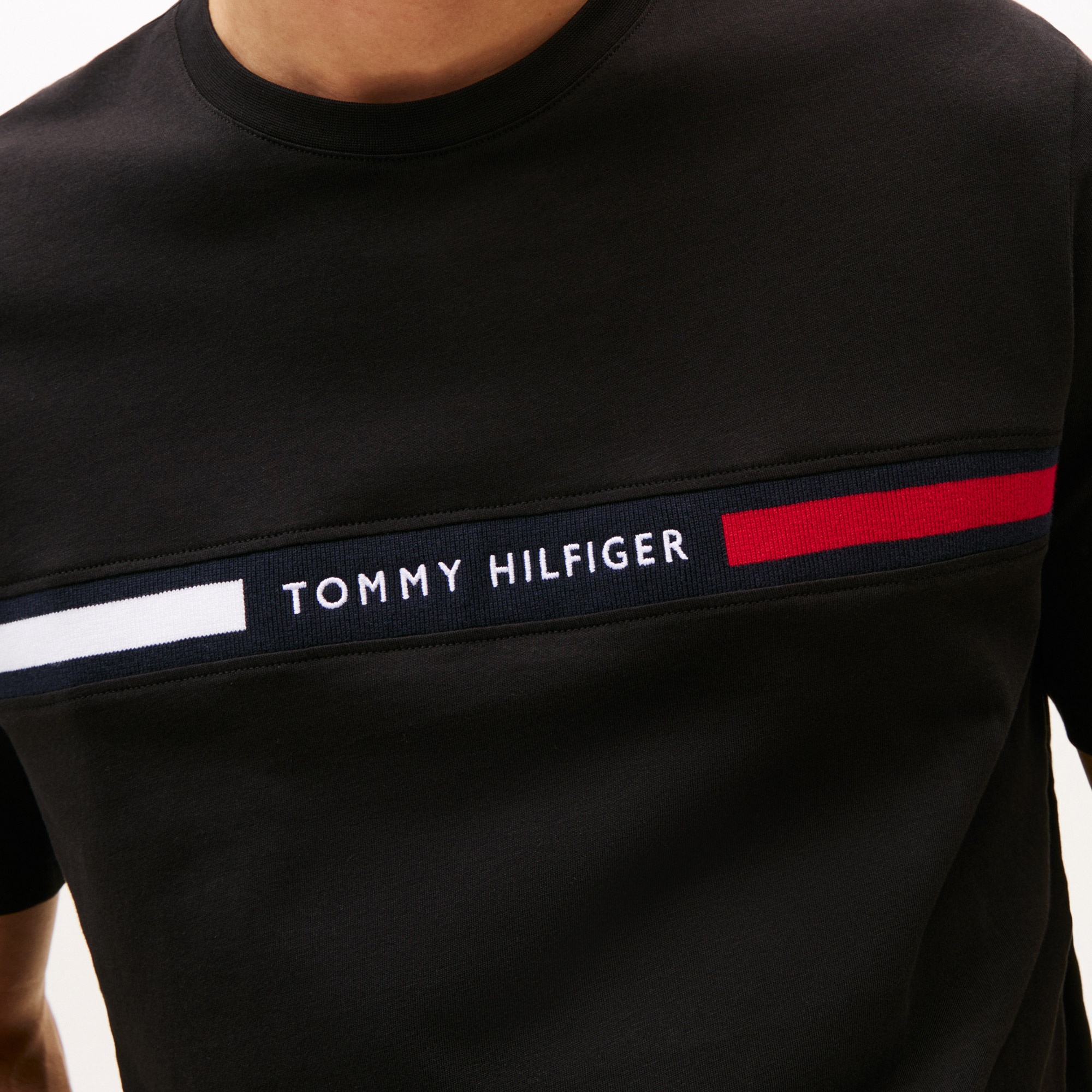 Tommy Hilfiger Brand Love Erkek Siyah T-Shirt