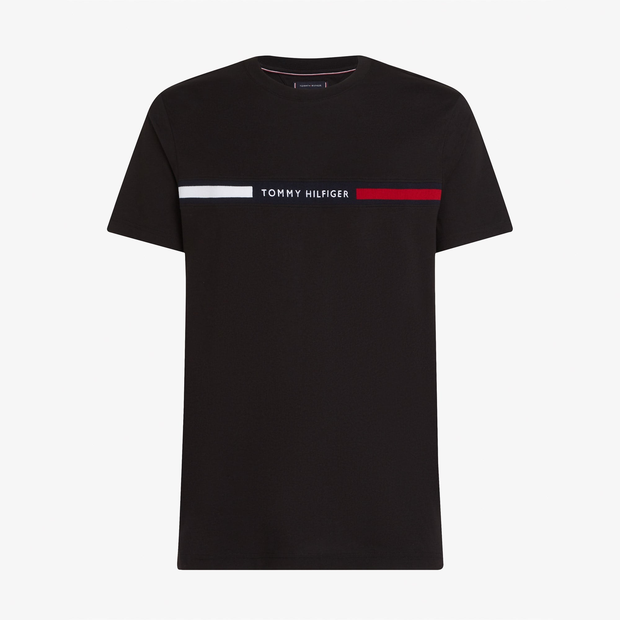 Tommy Hilfiger Brand Love Erkek Siyah T-Shirt