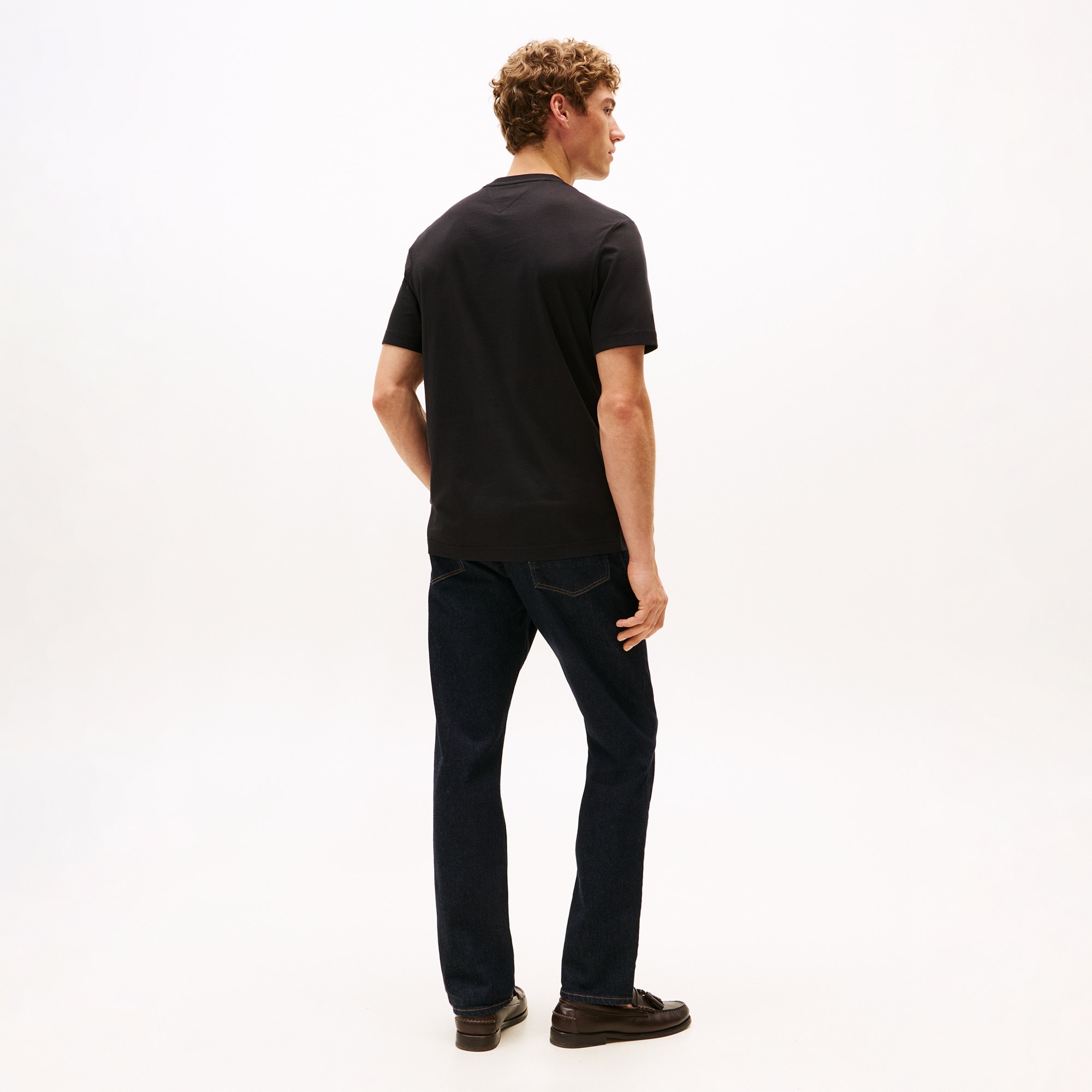 Tommy Hilfiger Brand Love Erkek Siyah T-Shirt