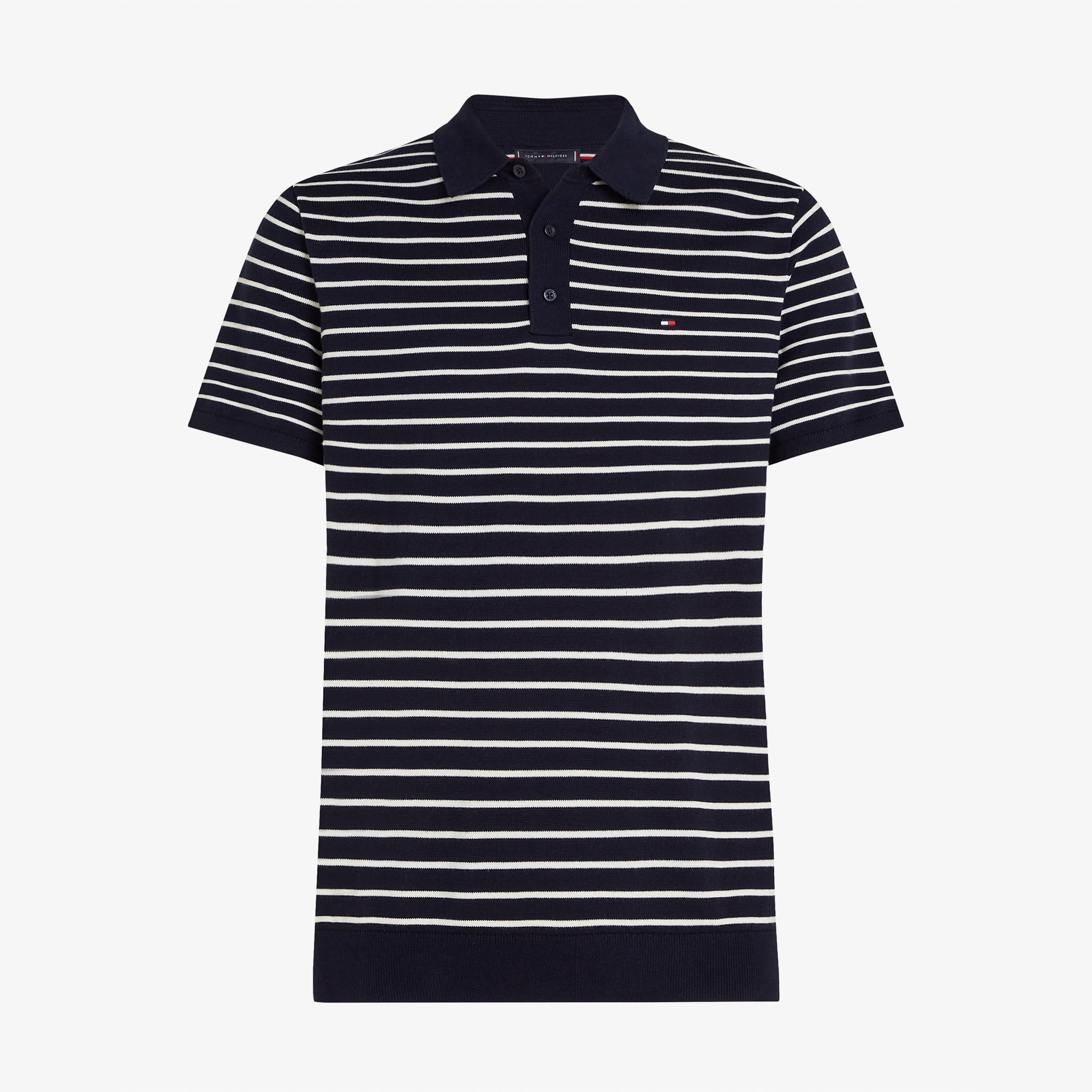 Tommy Hilfiger Regular Fit Cotton Knitted Erkek Lacivert Polo