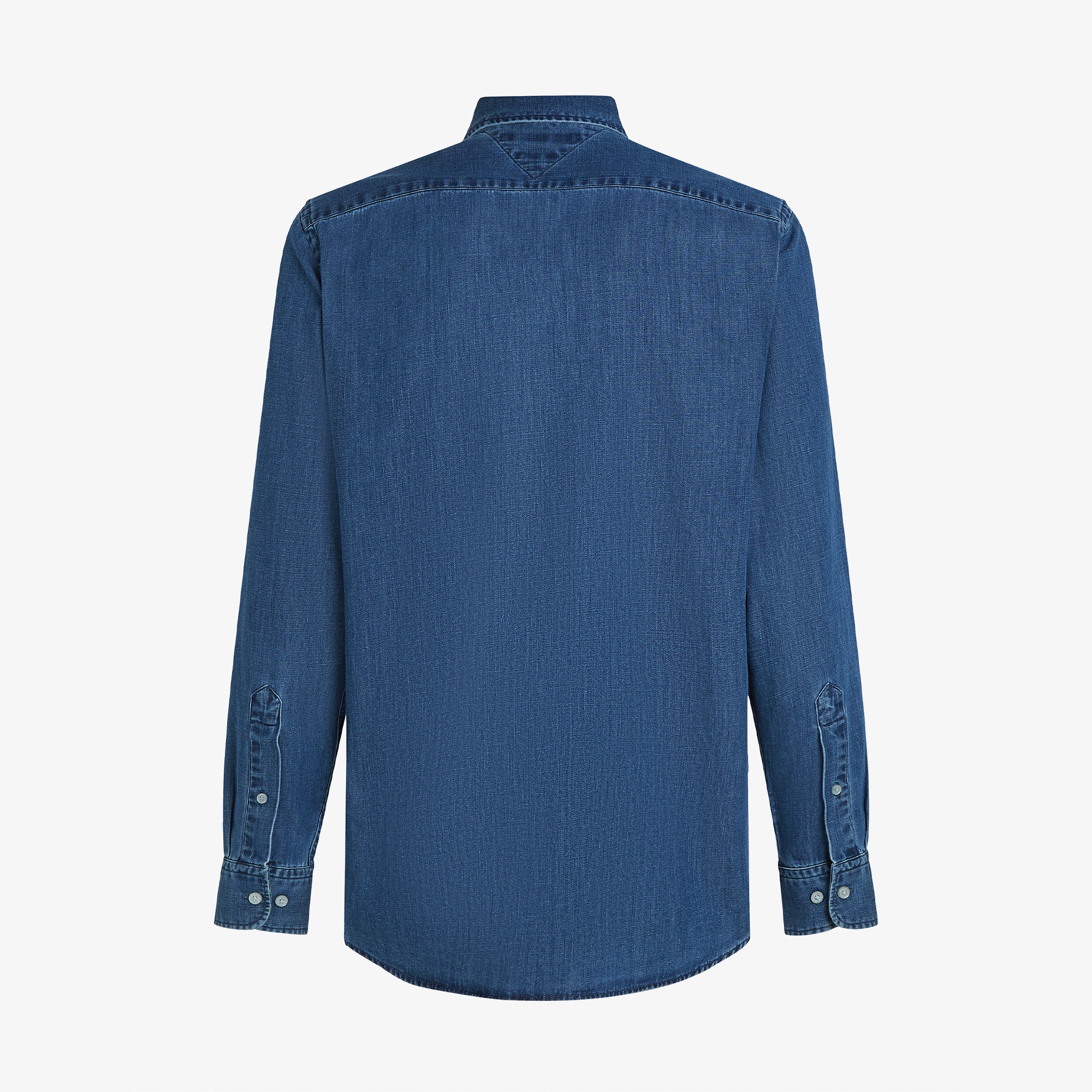 Tommy Hilfiger Lightweight Denim Erkek Lacivert Gömlek