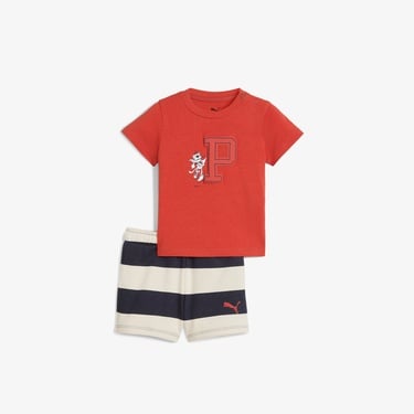  Puma Super Bebek Kırmızı Eşofman Takımı