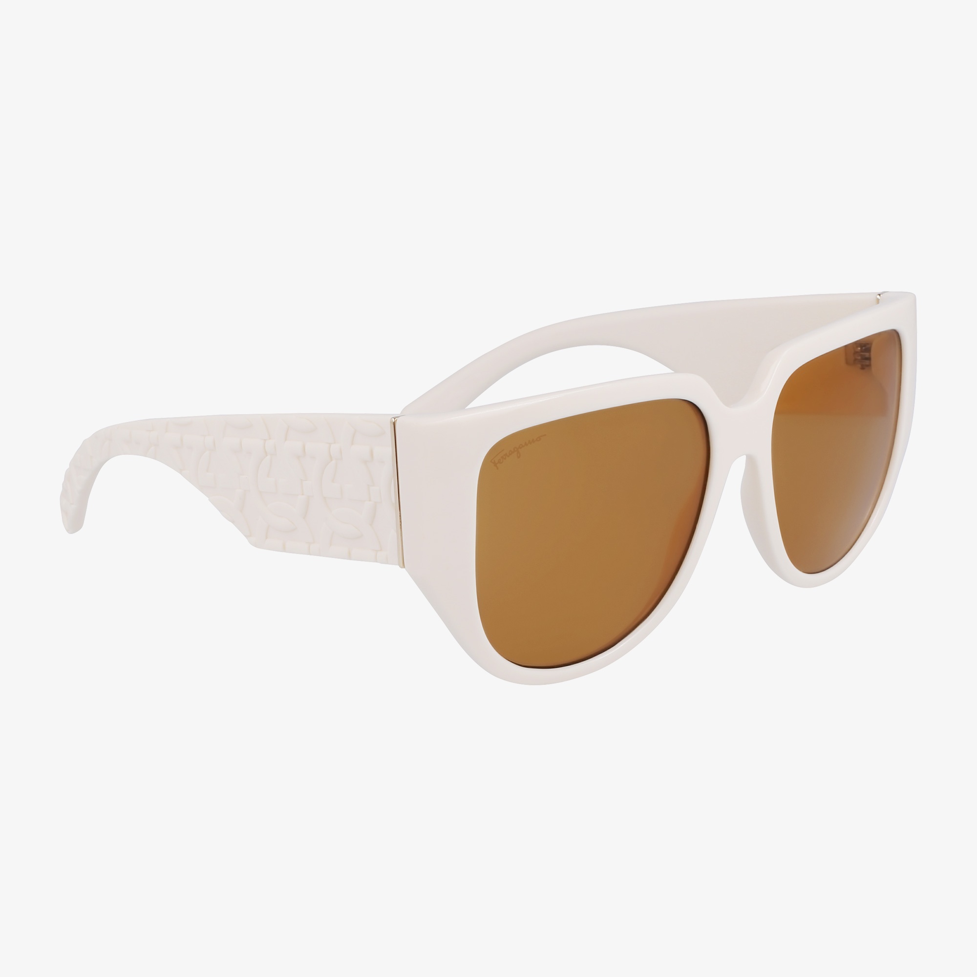 Salvatore Ferragamo Kadın Bej Gözlük