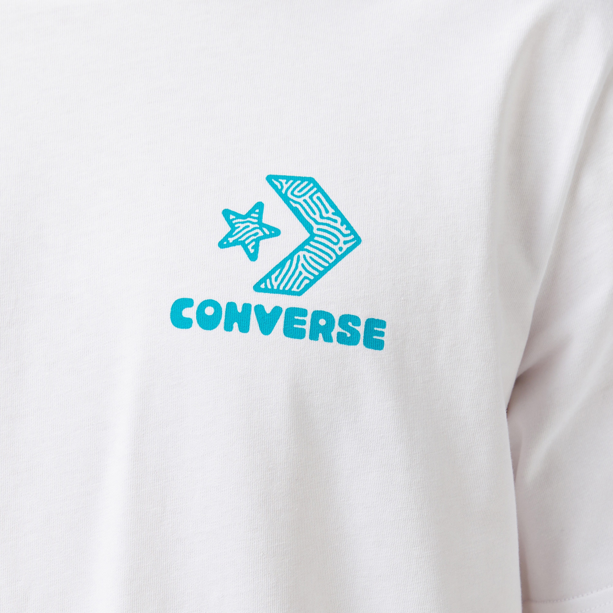 Converse Erkek Grafik Baskılı Beyaz T-Shirt