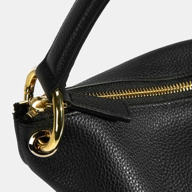  Kadın Siyah Deri Omuz Çantası