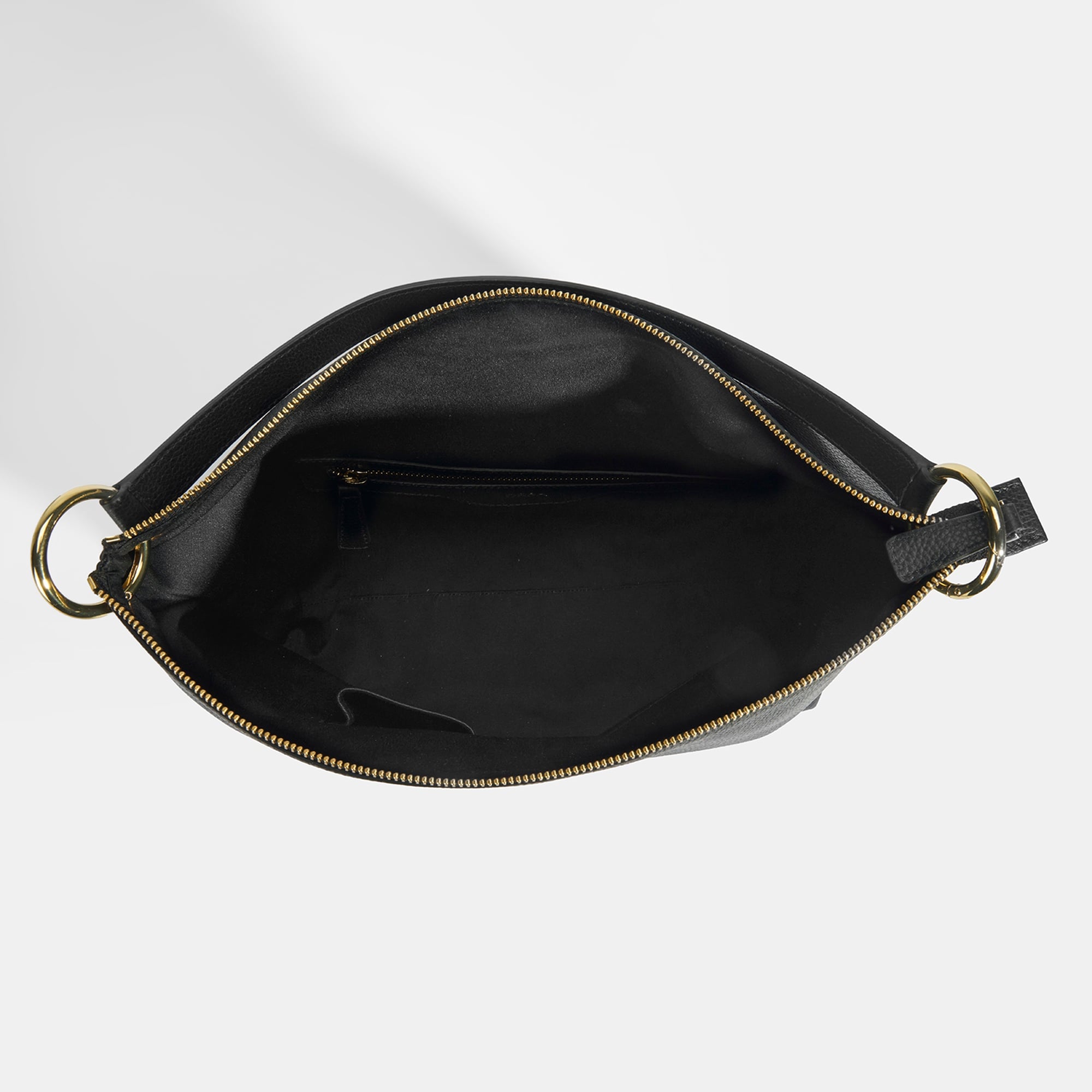 Kadın Siyah Deri Omuz Çantası