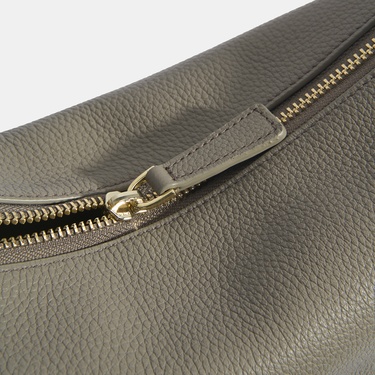  Kadın Gri Deri Omuz Çantası