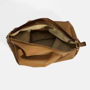  Kadın Kahve Deri Omuz Çantası