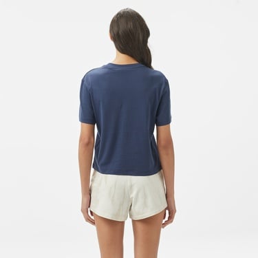  Guess Clematis Crop Kimono  Kadın Mavi T-Shirt