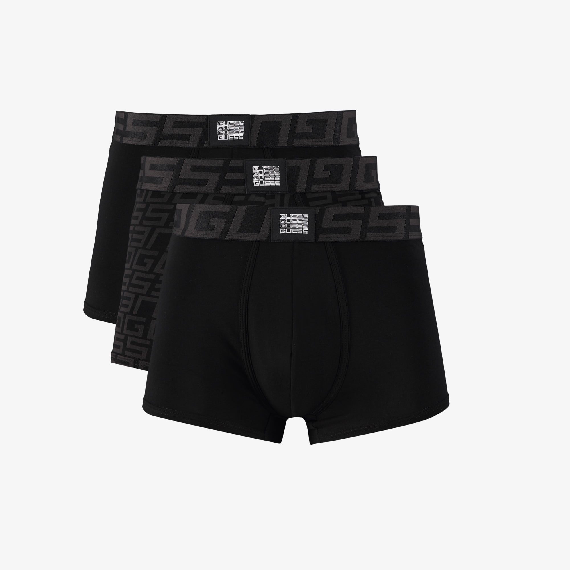 Guess İdol 3'lü Trunk Erkek Siyah Boxer