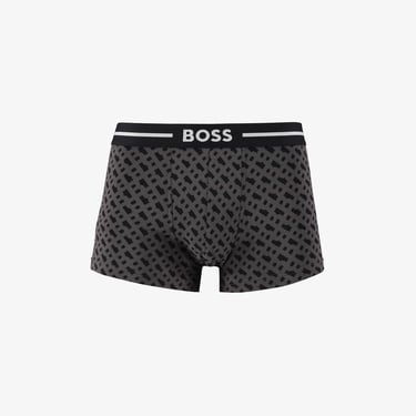 Boss 3'lü Trunk Bold Design Erkek Siyah Boxer
