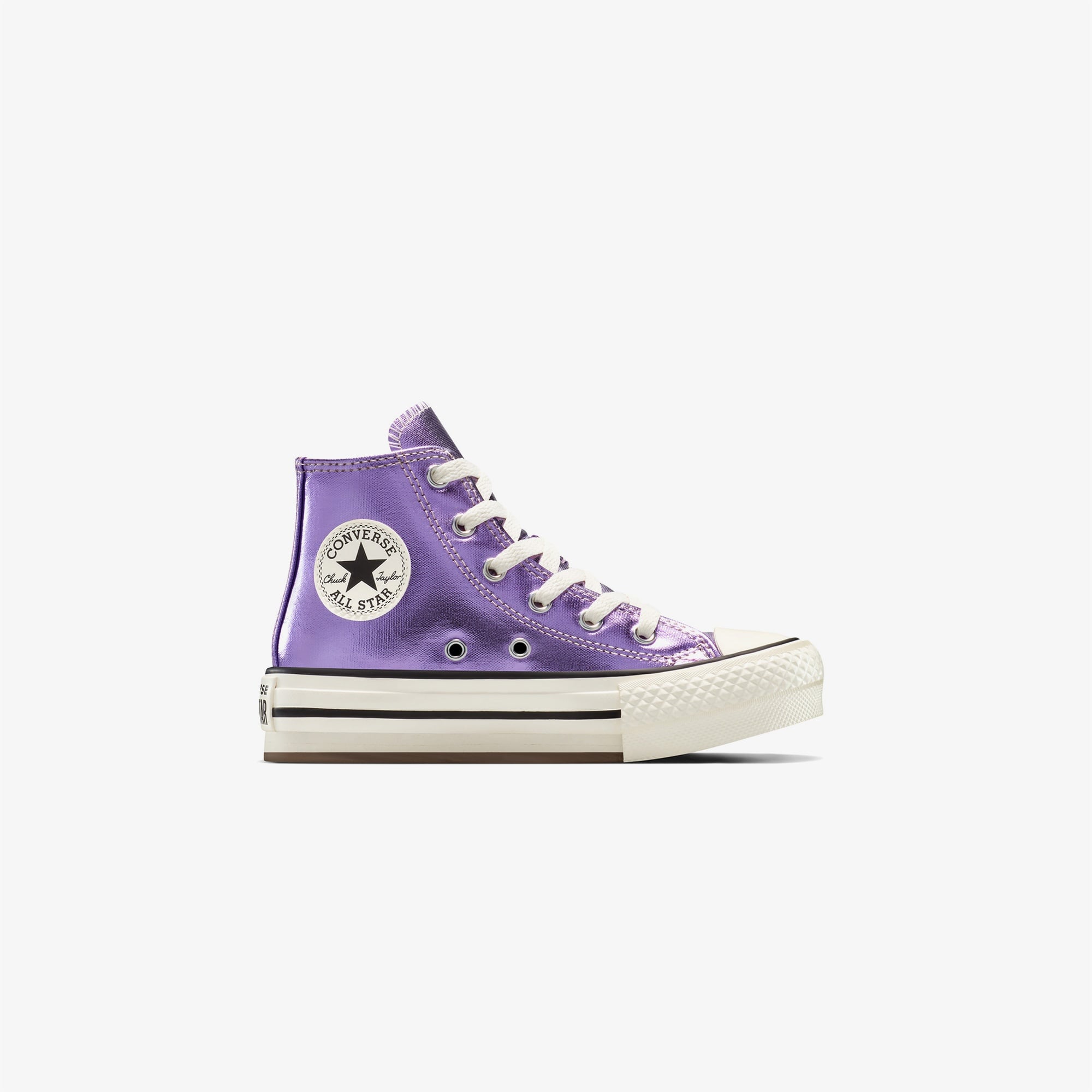 Converse Chuck Taylor All Star Eva Lift Platform Metallic Çocuk Mor Sneaker