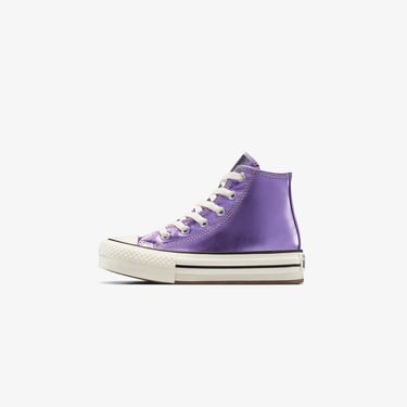  Converse Chuck Taylor All Star Eva Lift Platform Metallic Çocuk Mor Sneaker