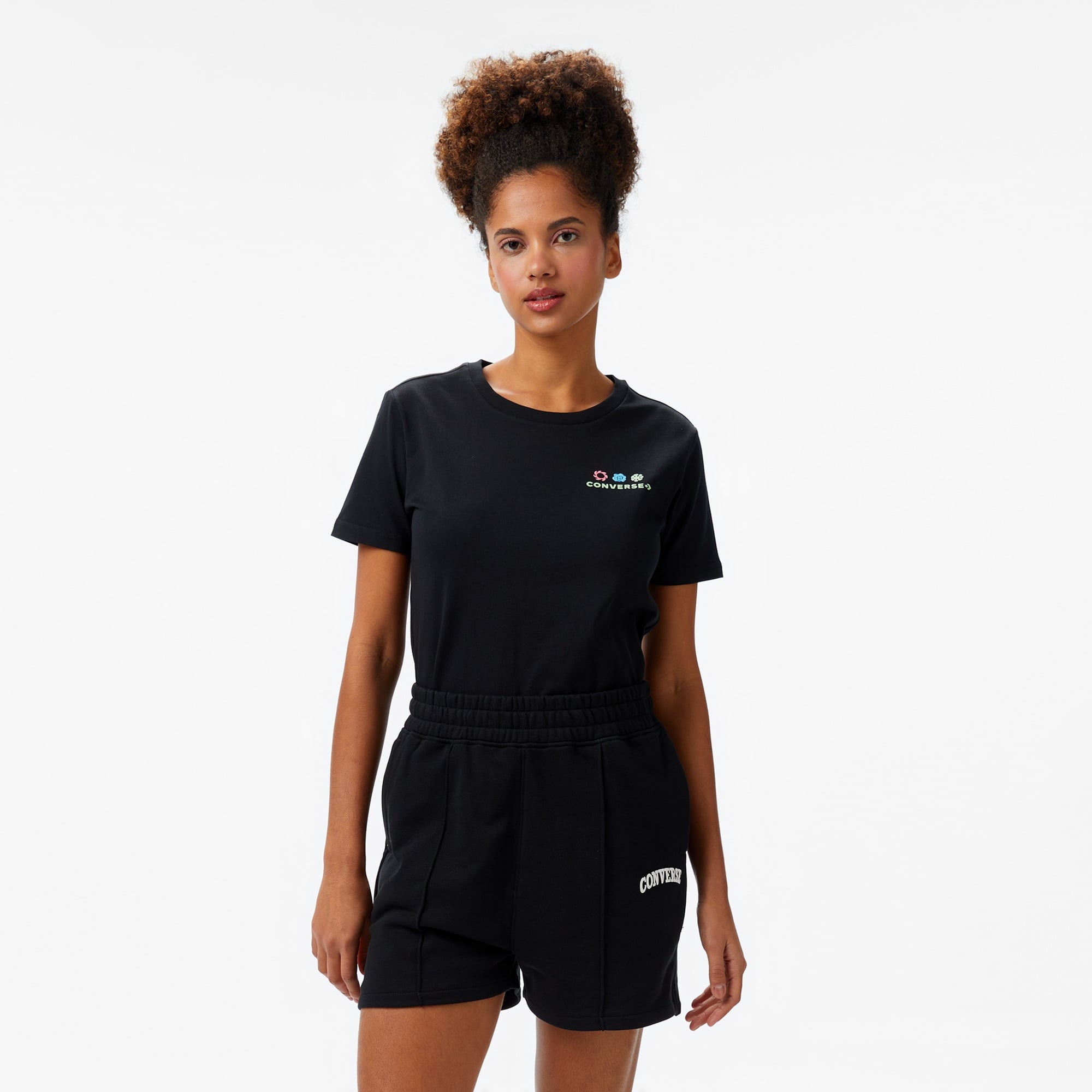 Converse Kadın Siyah T-Shirt